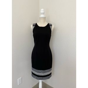 White House Black Market Black Sheath Dress, Size 4